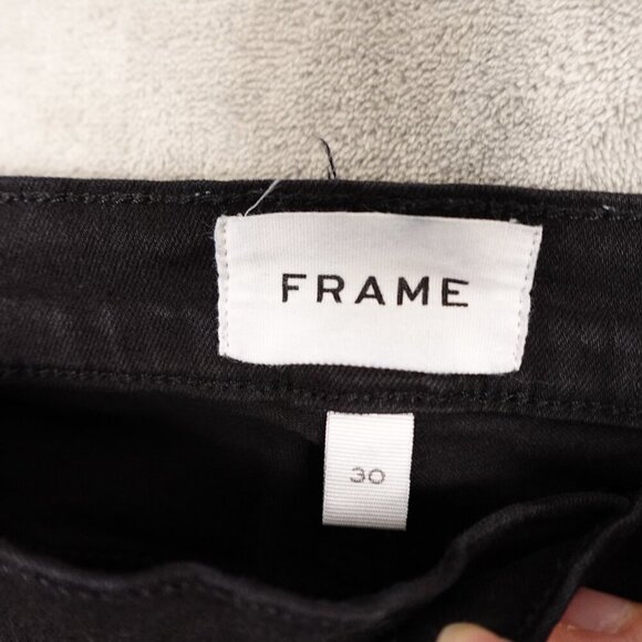 Frame‎ jeans capri women's 30 black denim - Picture 3 of 10